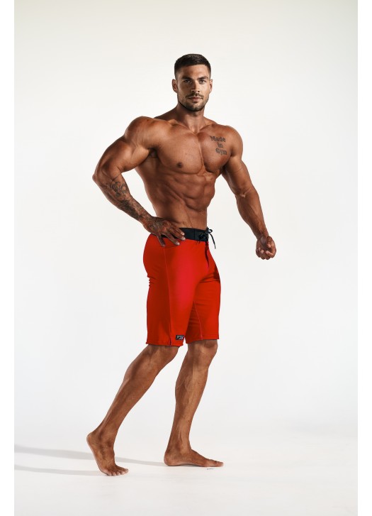 Men's Physique Shorts - Red